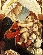 Sandro Botticelli Madonna and Child with an Angel oil painting reproduction